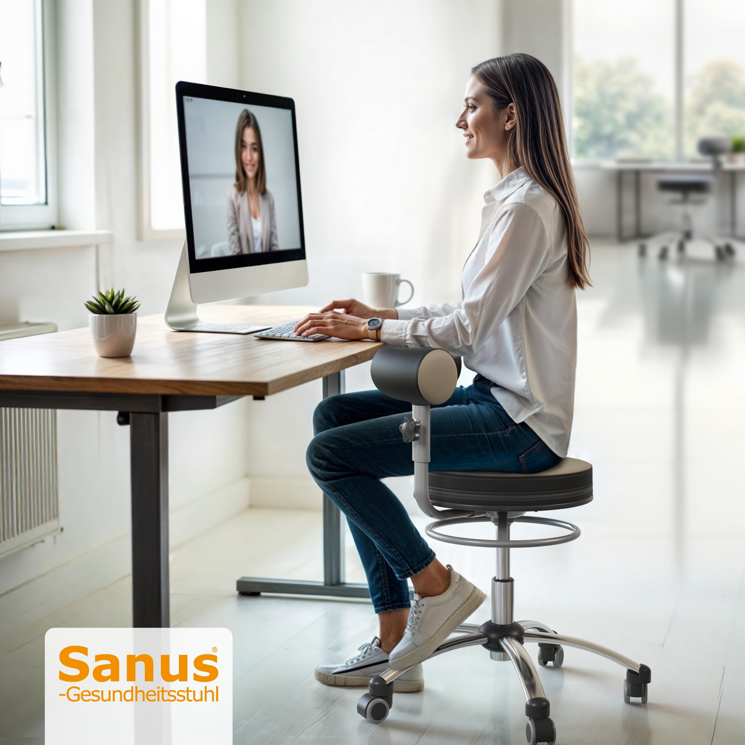 Sanus®-Gesundheitsstuhl Kunstleder LH