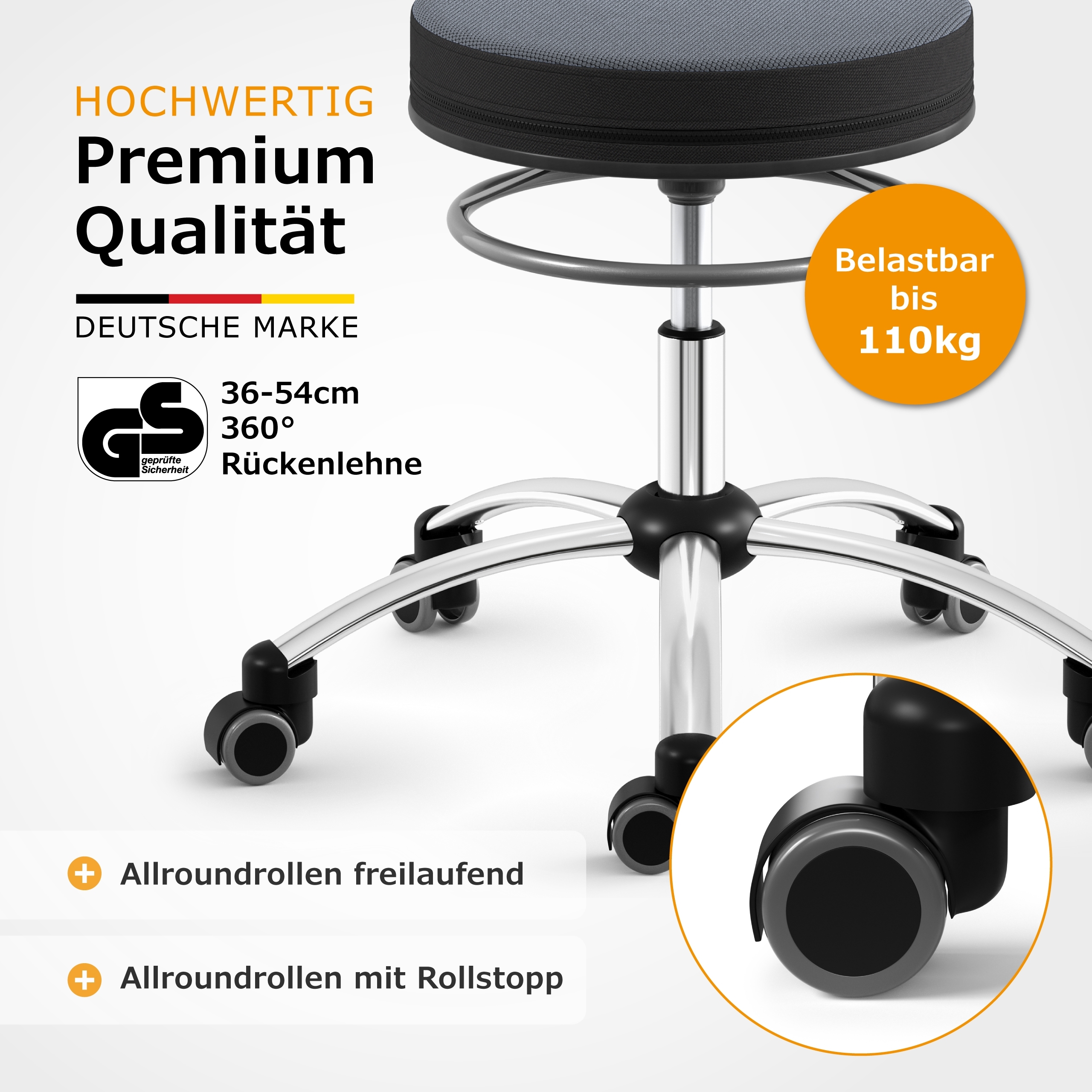 Sanus®-Gesundheitsstuhl Stoff LH