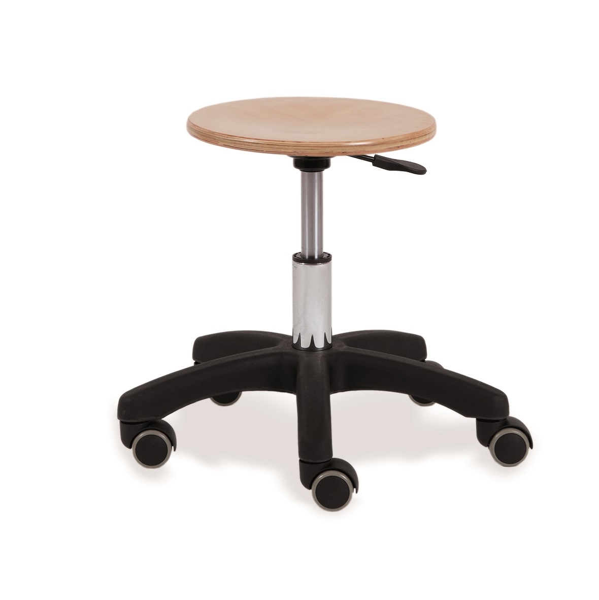 Stool with wooden top