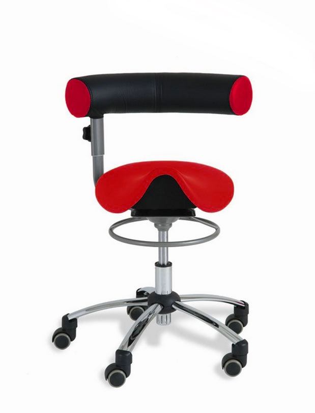 Sanus® Saddle Chair with backrest
