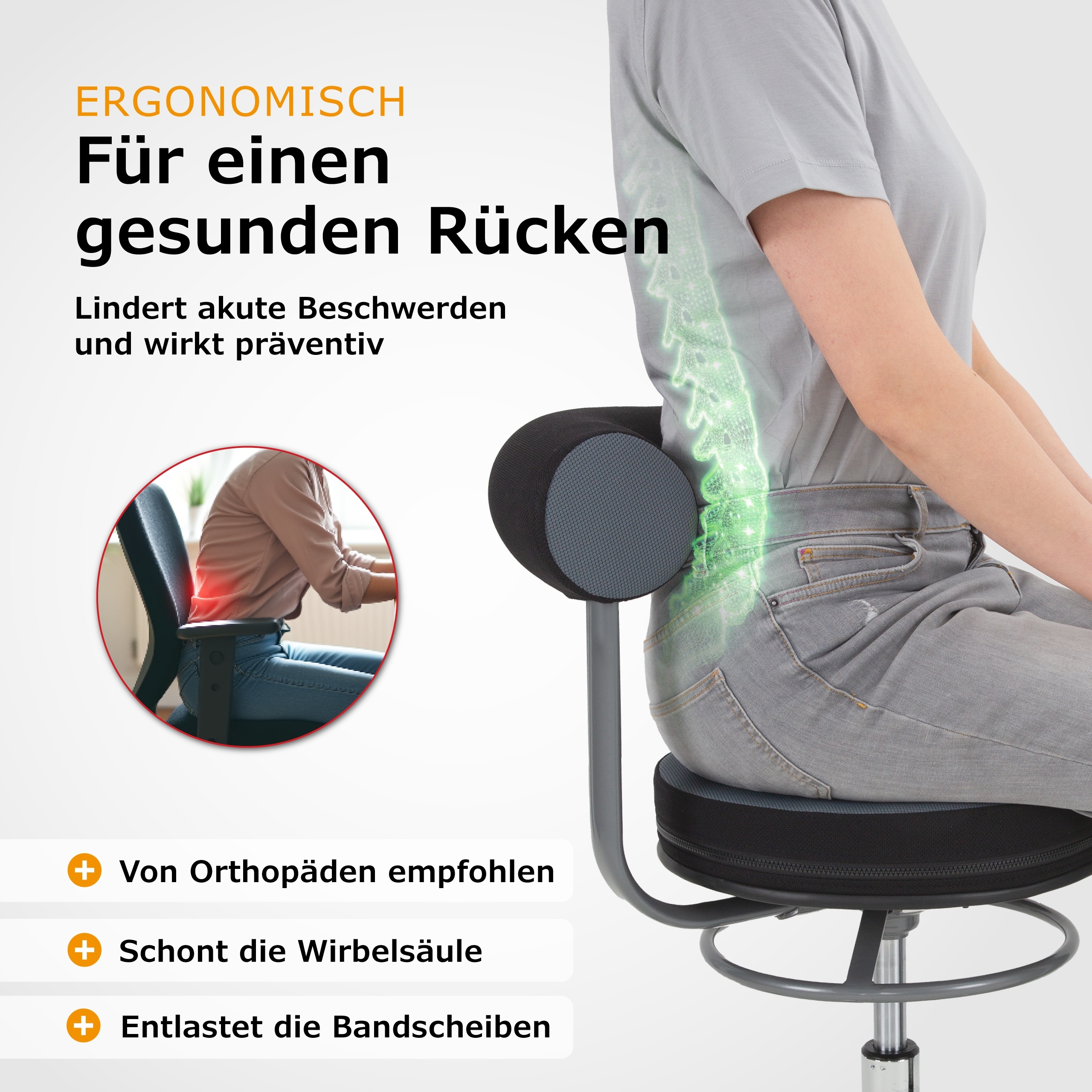 Sanus®-Gesundheitsstuhl Kunstleder LF
